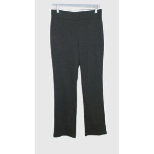 TIME AND TRU dk gray stretch pants high rise pull on inseam 30.5" women's M